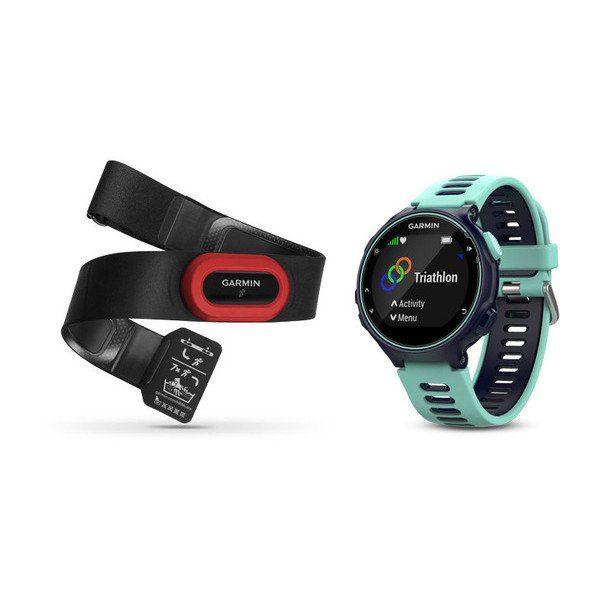 Forerunner® 735XT, Midnattsblå/Frostigt blå, Bundle Löpning