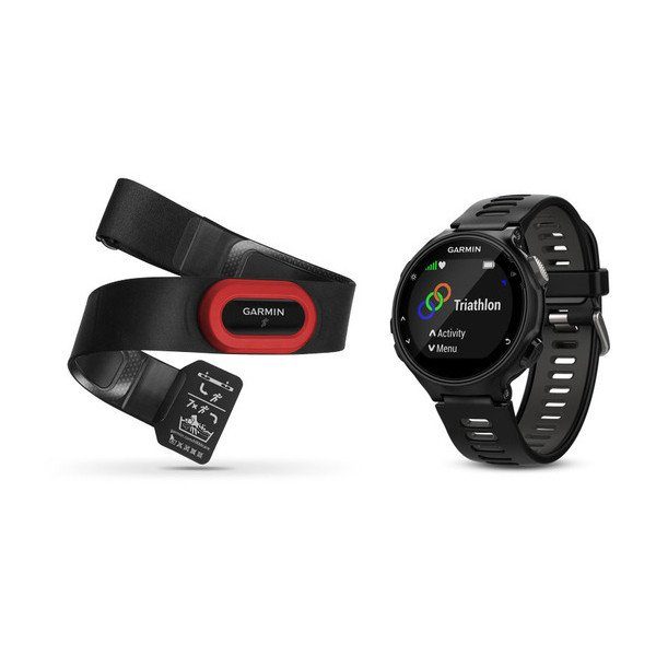 Forerunner® 735XT, Svart/Grå, Bundle Löpning