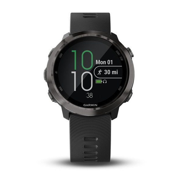 Forerunner® 645 Music, svart med skifferfärgad hårdvara