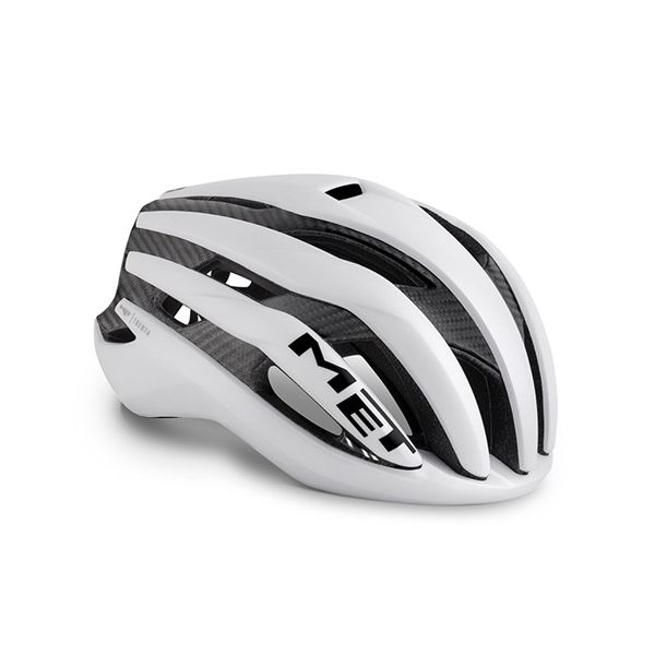 MET Helmet Road Trenta 3K Carbon M (56-58 cm) White Raw Carbon/Matt