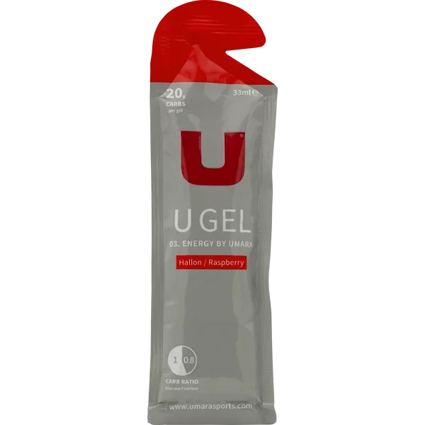 U Gel 20g Carbs - Hallon