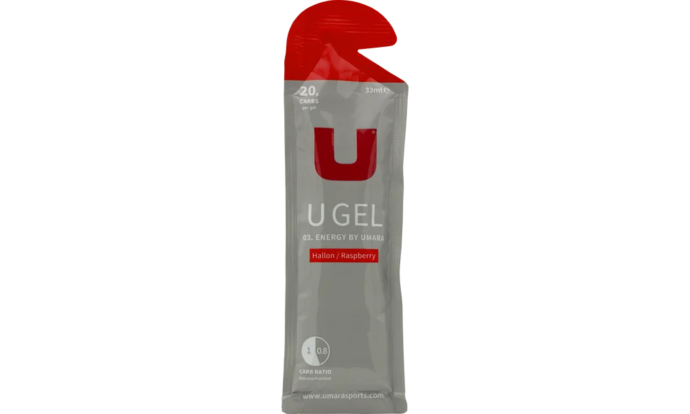 U Gel 20g Carbs - Hallon