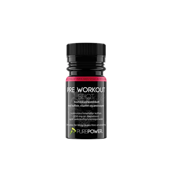 PRE-WORKOUT SHOT (PWO) RÖDA BÄR 60 ML